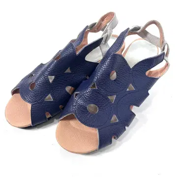 arui_toe 알루토 네이비 천연 가죽 컴포트 샌들