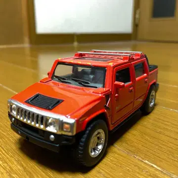 2005 허머 H2 SUT 빨간색 1:36 스케일