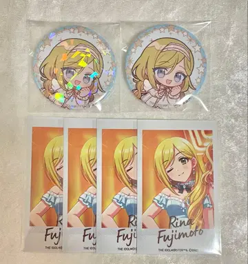 후지모토 리나 마네키네코 캔뱃지 미니 사진 데레마스