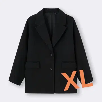 GU 지유 코지 멜톤 하프 코트 XL 사이즈 블랙