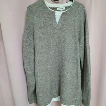 GLOBAL WOOD 브라운 V넥 스웨터 M 사이즈