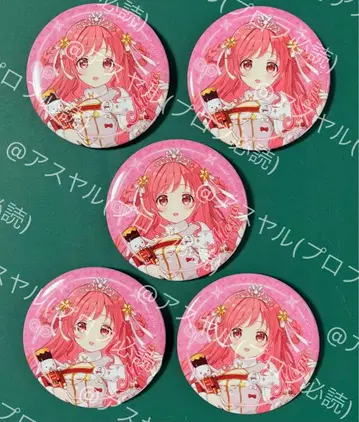 주문토끼 아틀레 아키하바라 캔뱃지 5점 메구