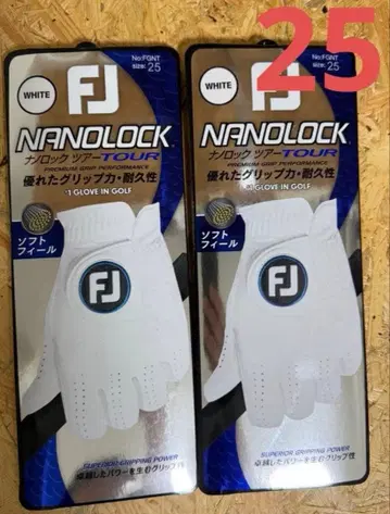 FJ 골프 그로브 나노 락 투어 25Cm 2장
