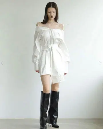 melt the lady shirt mini dress