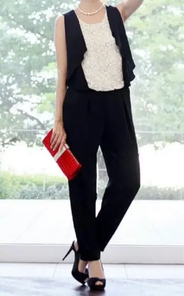 카에네 프론트 프릴 올인원 포멀