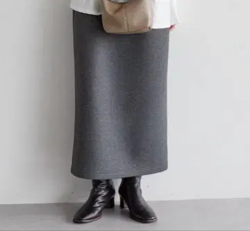 차콜 그레이 종이상자 분또 스커트 미사용 새상품 택 포함