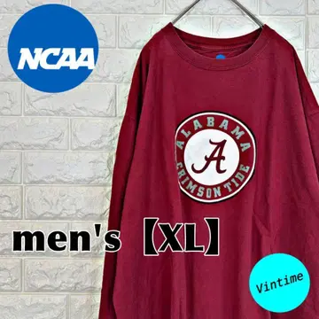 V882 [ NCAA ] 프린트 롱 슬리브 [ 남성용 XL ] 레드