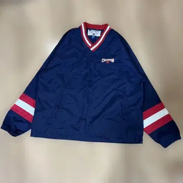 챔피언 나일론 V넥 풀오버 90s 빈티지 레어