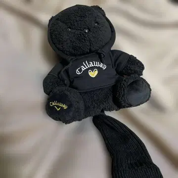 Callaway 곰 모양 골프 헤드커버 블랙