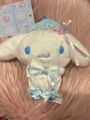 시나모롤 마스코트 홀더 (화이트 프릴)