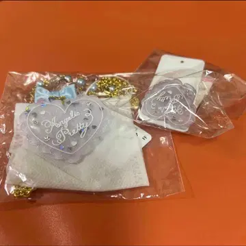 토핑 하트 목걸이 반지