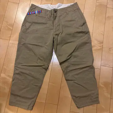 마운틴 리서치 베이지 페그탑 치노 팬츠 XL