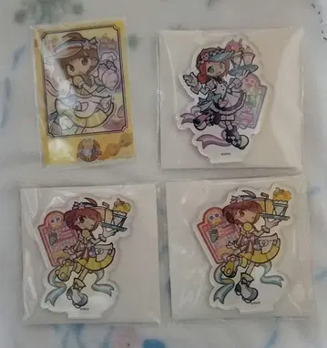 푸요퀘 카페 아크릴 스탠드 폴라로이드풍 카드 아타리 아리