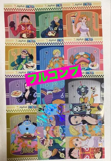 [원피스] 조이풀 콜라보 클리어 파일 컴프 12장 시크릿 포함