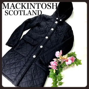 최상급 매킨토시 스코틀랜드 퀼팅 보아 코트 영국제