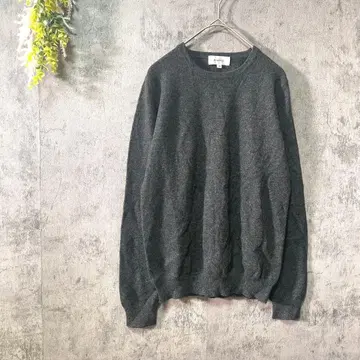 피아누 긴팔 니트 스웨터 캐시미어 100% 크루넥 고급 소재