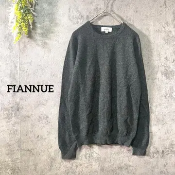 피아누 긴팔 니트 스웨터 캐시미어 100% 크루넥 고급 소재