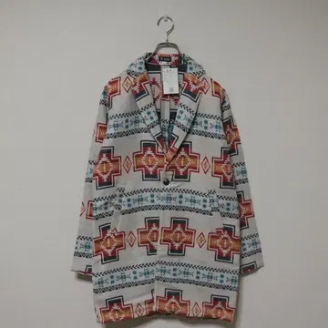 DEEP 디 네이티브 무늬 라이트 온스 체스터 코트 미사용품 46