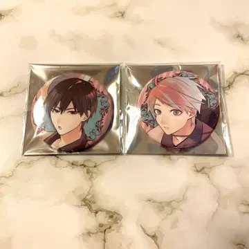 고서점 거리의 하시히메 십년 레코드 랜덤 캔뱃지 카와세 카오루 2개 세트