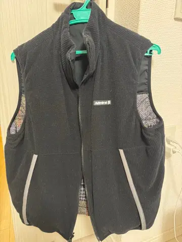 Admiral 남성용 베스트 블랙 체크 L 사이즈