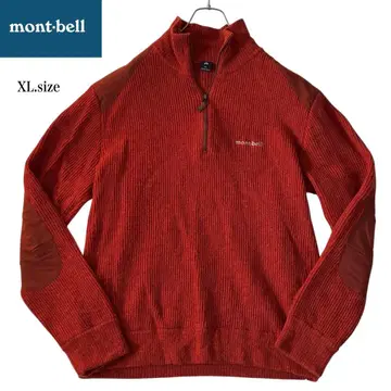 몽벨 미텔레기 하프 지퍼 스웨터 XL 메리노울 100%