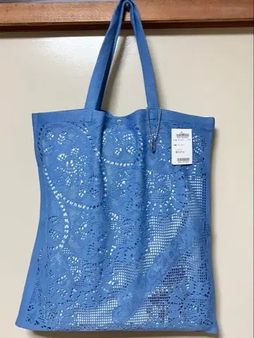 치카자와 레이스 레이스 토트/피오레 (블루) 에코백 토트백 새상품
