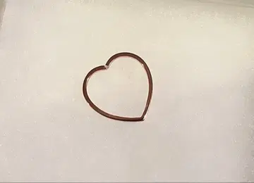 하트 모양 반지 14호 로즈 골드 다이아몬드