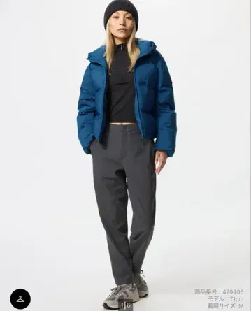 웜 스트레치 팬츠 다크 그레이