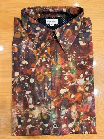 Paul Smith 추상 무늬 긴팔 셔츠 L 사이즈