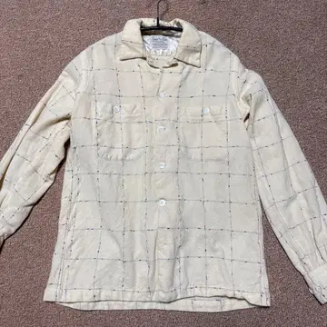 40s 빈티지 울 체크 셔츠