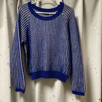 새상품 스콧 클럽 니트 블루