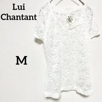 새상품 루이 샨탄 전체 레이스 T셔츠 상의 화이트 빈티지 코디