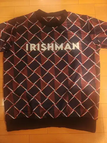 IRISHMAN 다이아몬드 패턴 스웨터 M