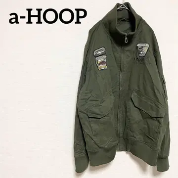 알파 후프 MA-1 블루종 카키 아메카지 빈티지 코디