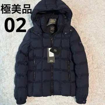 컨디션 최상/M 타트라스 다운 자켓 제소 2way 더블 지퍼 다크 네이비