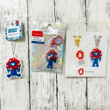 [미야쿠미야쿠] 페어 아크릴 키링 & 통통한 타이 & 3D 러버 마스코트