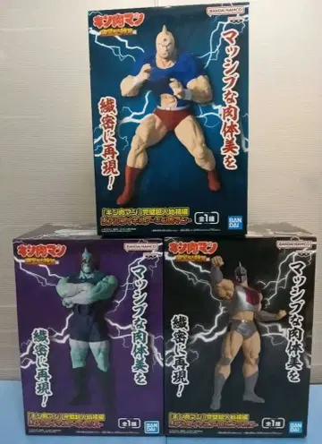 근육맨 완벽초인 시조편 프라이스 피규어 3체 세트