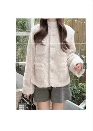 노카라 라메 보아 자켓[fo2084]