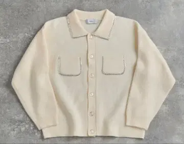 ADRER 체인 니트 가디건 자켓