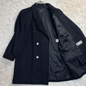 새상품급 캐시미어 100% 레리안 P코트 하프 13호 2XL 블랙