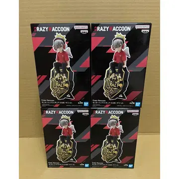 4개 세트 달마 Crazy Raccoon A a 피규어