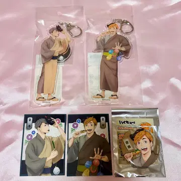 하이큐 엔니치 캔뱃지 미야 아츠무 미야 오사무 특전 아크릴 키링
