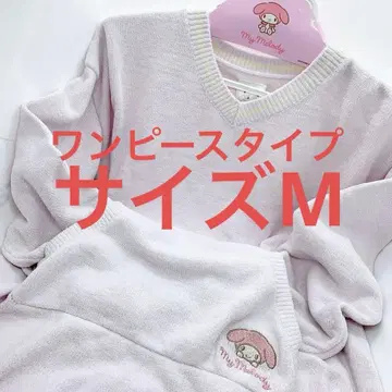 [ 미사용 새상품 ] 산리오 마이멜로디 니트 룸웨어 원피스 사이즈 M