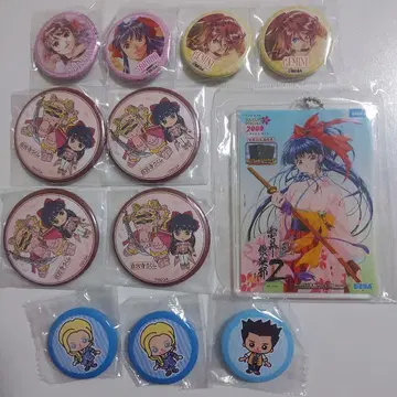 사쿠라 대전 캔뱃지&아크릴 키링 세트