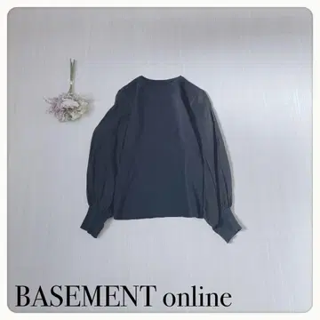 [ 이소재 MIX ] 베이스먼트 온라인 코튼 니트 x 시어 슬리브