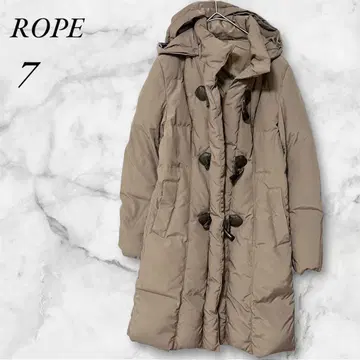 로페 다운 코트 자켓 롱 기장 7 베이지