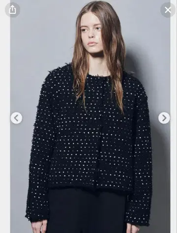 플로렌트 도트 노카라 블랙 자켓