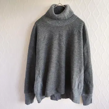 이네드 INED 터틀넥 스웨터 [ 9 ] 풀오버 그레이 심플