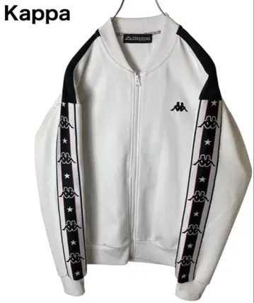 굿 디자인 구제 의류 kappa 화이트 저리 트랙 자켓 루즈한 사이즈