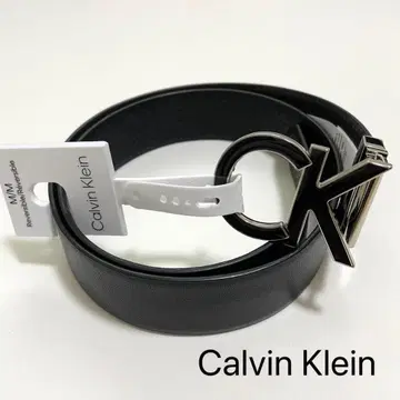 캘빈클라인 벨트 M CK 리버서블 버클 올 패턴 블랙 실버